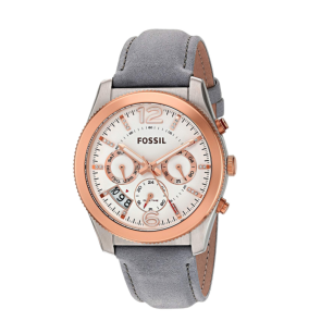 Bracelet de montre Fossil ES4081 Cuir Gris 20mm